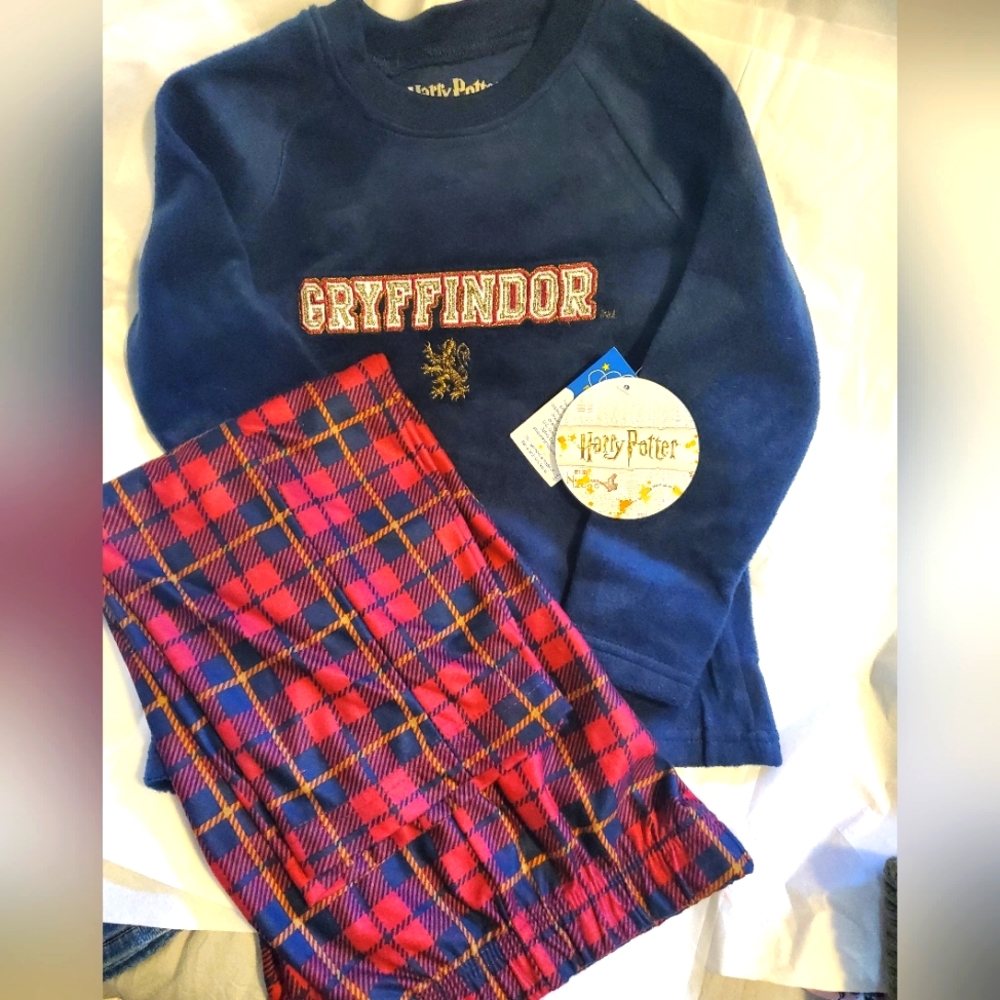 NWT Harry Potter Gryffindor Lion Plush  2 pc pajama set Size 4T